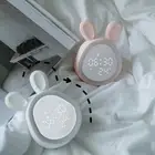 Time Rabbit Alarm Clock with Night Light Bedside Electronic Alarm Clock