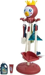 Kisangel 1Set Cleaning Simulation Broom for Boys Educational Cleaning Tools for Pretend Play Fun Role Playing Activity