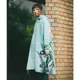日本KIU 163926 薄荷綠 標準成人空氣感有袖斗篷雨衣 附收納袋(男女適用)