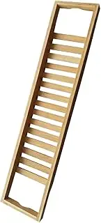 RAYWE Bathtub Caddy Tray Bamboo Spa Bathtub Caddy Organizer Soap Book Wine Tablet Towel Holder Nonslip Bottom