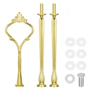 6 Set 3-Tier Cupcake Stand Hardware Fittings for Cake Stand, Crown Gold
