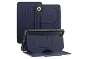 Samsung Galaxy Tab A9 8.7 inch 2023 Auto Sleep Shockproof Case with Multi-Angles Stand Pen Holder Card Slot-NavyBlue