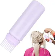 Refillable Scalp Applicator - Root Comb Hair Treatments Bottle, Precision Nozzle | Lightweight & Safe Hair Coloring Dispenser, Easy-to-Use Reusable Tool, Ideal For Barber Shop, Beauty Salon, Home