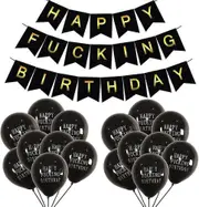 Nmaov Birthday Decoration Accessories, Decorative Birthday Happy Birthday Decoration, Happy Fucking Birthd