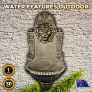 Roman-Style Lion Wall Fountain Ponds & Water Features Outdoor Pump Pipe Bolts