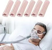 Satin Mask Strap Covers, Universal and Reusable Comfort Pads, Face Cushion Cover for Strap Headgear, C p a p Accessories & Supplies Mask Cover Headgear Pads for Reducing Red Marks (6Pcs Pink)