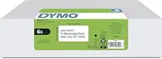 DYMO Authentic LabelWriter Standard Shipping Labels for LabelWriter Label Printers, White, 2-1/8'' x 4'' (30323), 6 Rolls of 220