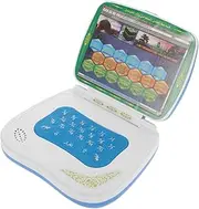 ERINGOGO Folding Learning Machine Reading Laptop Quran Learning Machine Child Language Learning Machine Alphabet Learning Toy Bilingual Laptop Toy Plastic Blue