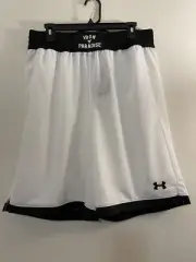 Under Armour Project Rock Iron Paradise White Shorts Men’s Sz L NWT 1361618-100