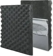 BXI Soundproofing Closed Cell Foam - 2 Pack Self-adhesive 40 X 30 X 4.5 cm Thickened Egg Crate Sound Proof Foam - Acoustic Foam Panels Great for Noise & Thermal Insulation