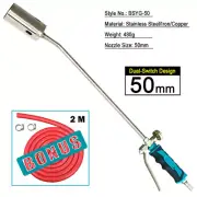 Propane LP Gas Torch 3 Nozzle Tip Burner Tool Propane Torch Gas Gun Torch BBQ 50