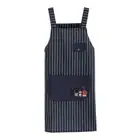Cotton Kitchen Apron Teapot Cup Embroidery Work Apron Cleaning Tools
