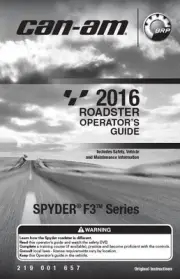 Can-Am Spyder F3-T & F3 Ltd 2016 Roadster Owners Manual Paperback FREE S&H