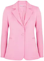 Alice + Olivia Macey Woven Blazer - Light Pink - 8 (UK12 / M) 8 (UK12 / M)
