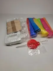 USA BPA FREE Frozen Popsicle Molds, Ice Cream Pop Maker Freezer Tray Fruit Kit