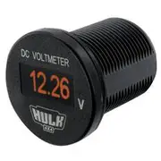 Hulk 4x4 OLED Voltmeter 5-60V DC 29mm Dia Amber OLED - HU6645A
