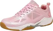 [JiuQing] Women's Tennis Shoes Fitness Trainers Breathable Non-Slip for Badminton Pickleball Table Tennis