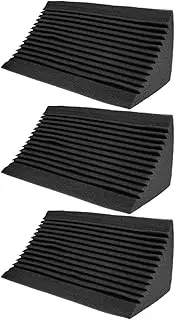 Kisangel 3Pcs Soundproof Bass Trap Acoustic Tile High Density Absorption Panels for Ktv Home Theater Sound Deadening for Professional Spaces