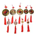 Chinese Feng Shui Mirror Yin Yang Bagua Mirror with Chinese Knot Hanging De WY1