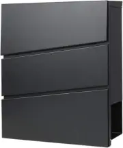 Durable Metal Mailbox with Key Lock and Weather-Resistant Lid - Easy Install