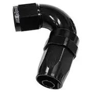 Aeroflow 150 Series Taper Full Flow Swivel 120° Hose End -12AN, AF154-12BLK