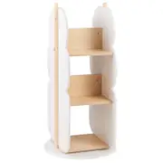Costway Rotating Bookshelf Toy Storage Organiser White