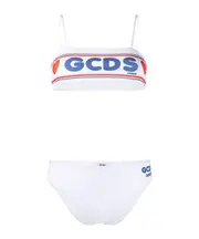 TEEN logo print bikini 14Y White
