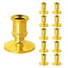 10X Gold Pillar Candle Base Taper Candle Holder Candlestick Christmas Party7802