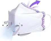 [20 Pack] Authentic [Air Queen] 3-Layers Nano-Filter Face Safety Mask for Adult [Individually Packaged] [Made in South Korea]