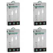 4x Sansai Type-C w/ High-Speed Charging & Data Transfer Cable 60W 1.2 m White