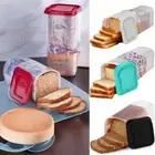 Plastic Bread Keeper Loaf Bread Storage Container Bread Box Bread Dispenser Bin