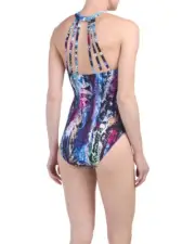 Magicsuit by Miraclesuit 8 Danika Boa Strappy Back One Piece Swimsuit $162 RV