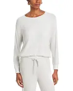perfectwhitetee Cooper Brushed Waffle Knit Sweatshirt