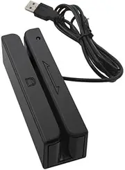 Xinyee 3 Tracks Magnetic Stripe Card Reader and Swiping Machine for Bank/Inquiry/POS Systems - USB Mini Smart Card Reader