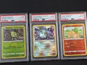 3x PSA 8s - Black Star Promo Radiant Eevee + Numel DITTO + Spinarak DITTO SET