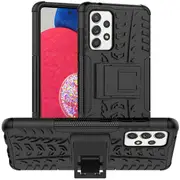 Samsung Galaxy A52S Case, Shockproof Heavy Duty Tough Kickstand Protective Rugged Case Cover (Black)