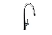 VITO BERTONI NUOVA CALARE Round Pull Out Kitchen Mixer Tap Lead Free - Gooseneck - Chrome