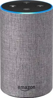 NEW Amazon Echo 2nd Gen Smart Speaker Heather Gray Fabric Alexa Bluetooth Wi-Fi