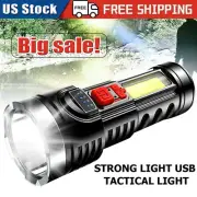 Super Bright 999000000 LM LED Torch Tactical Flashlight Lantern Rechargeable US