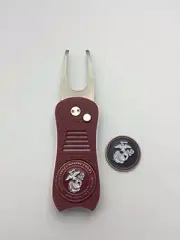 U.S. Marines Switchblade Divot Tool, BONUS Marker, NEW