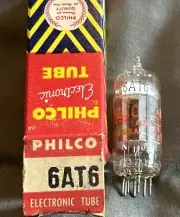 Philco 6AT6 Vintage Tube NOS NIB Audio Electron Vacuum Amplifier Preamp Amp 1961