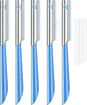 Women Facial Razor for Hair Removal - Dermaplaning Tool Peach Fuzz Trimmer, Fine Hair Remover Eyebrow Razors and Dermaplane Face Shavers Women's Exfoliating for Sensitive Skin Essential Travel
