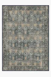 305' x 425' | Machine Washable Runner Rug | Kid & Pet Friendly | Indoor Rug | Honeysuckle & Tulip Indigo Flatwoven Rug by Morris & Co. | Ruggable