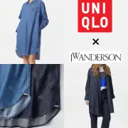 UNIQLO × JW ANDERSON 2025 Spring/Summer Collection Women's Denim shirt dress JP