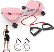 Waist Twister, Exercise Twist Boards Twisting Waist Machine for Women Belly Fat, Waists Twisting Exercise Machine with Loop Resistance Band, New Noiseless Twister Exercise for Waists