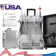 Portable Dental Delivery Unit System Air Compressor+Curing Light+Scaler Suction
