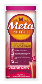 Metamucil Smooth Texture Wild Berry Flavour 425g X 72 Doses
