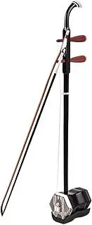 Mingzhe Solidwood Erhu Chinese 2-String Violin Fiddle Stringed Musical Instrument Dark Coffee