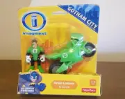 Imaginext DC Super Friends Gotham City Green Lantern Figure + Cycle * NEW READ