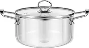 HSHGZSR Clear Cooking Pots, Glass Cooking Pot, 2.5L/3.5L Simmer Pot Clear Glass Pots, Borosilicate Glass Cookware, Glass Simmer Pot, Glass Cooking Pots for Stove Gas Cooktop Microwave Oven (M)